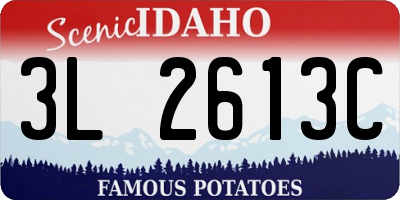 ID license plate 3L2613C