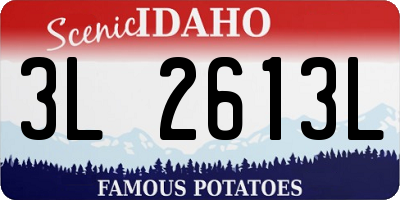 ID license plate 3L2613L