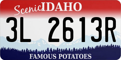 ID license plate 3L2613R