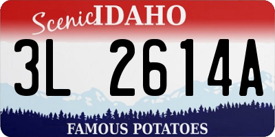 ID license plate 3L2614A