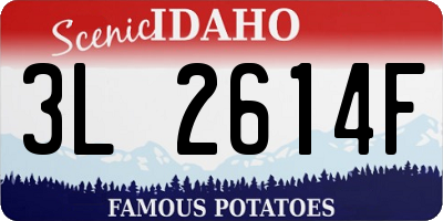 ID license plate 3L2614F