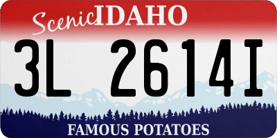 ID license plate 3L2614I