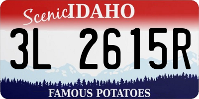 ID license plate 3L2615R