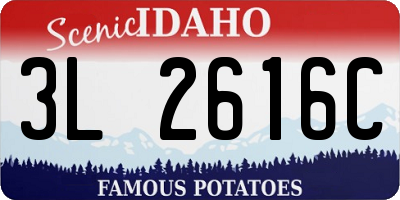 ID license plate 3L2616C