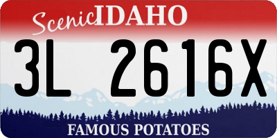 ID license plate 3L2616X