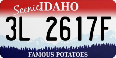 ID license plate 3L2617F