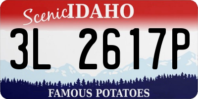 ID license plate 3L2617P