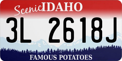ID license plate 3L2618J