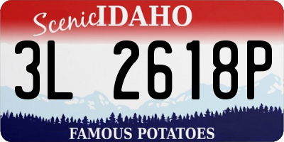 ID license plate 3L2618P