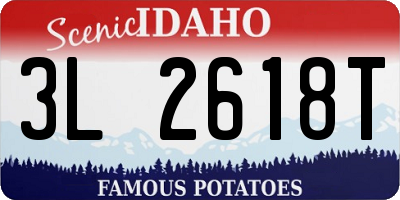 ID license plate 3L2618T