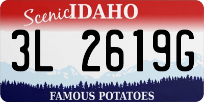 ID license plate 3L2619G