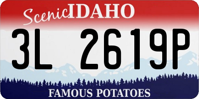 ID license plate 3L2619P