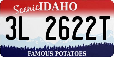 ID license plate 3L2622T