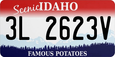ID license plate 3L2623V