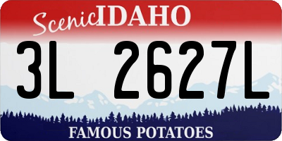 ID license plate 3L2627L