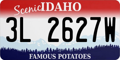 ID license plate 3L2627W