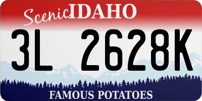 ID license plate 3L2628K