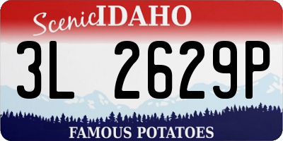 ID license plate 3L2629P