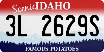 ID license plate 3L2629S