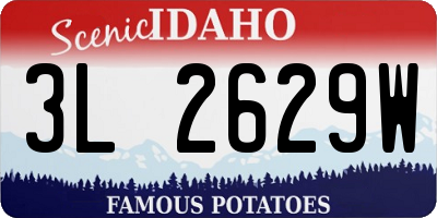 ID license plate 3L2629W