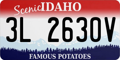 ID license plate 3L2630V