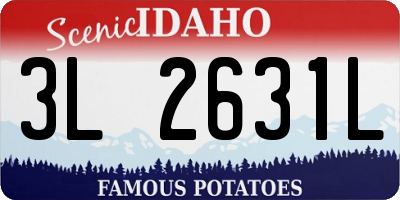 ID license plate 3L2631L