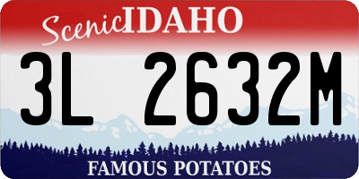ID license plate 3L2632M