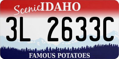 ID license plate 3L2633C