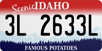 ID license plate 3L2633L