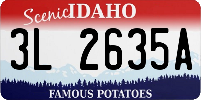 ID license plate 3L2635A