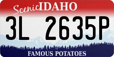 ID license plate 3L2635P