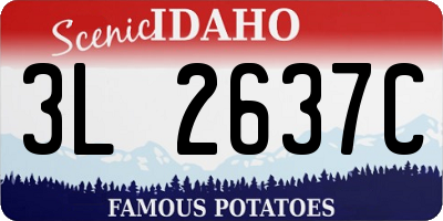 ID license plate 3L2637C