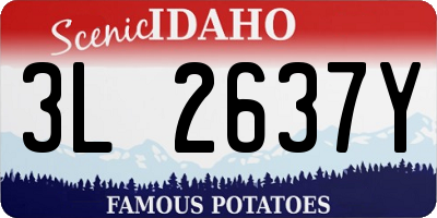 ID license plate 3L2637Y