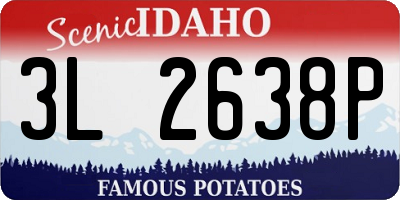 ID license plate 3L2638P