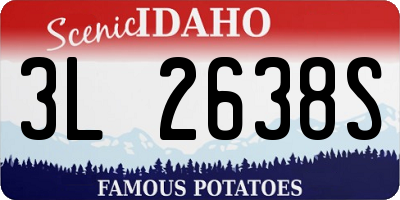 ID license plate 3L2638S