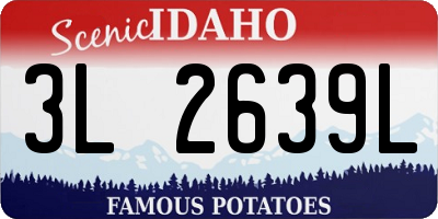 ID license plate 3L2639L