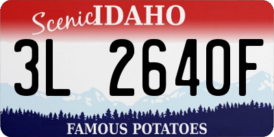 ID license plate 3L2640F