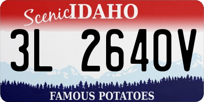 ID license plate 3L2640V