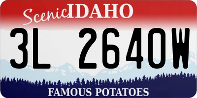 ID license plate 3L2640W