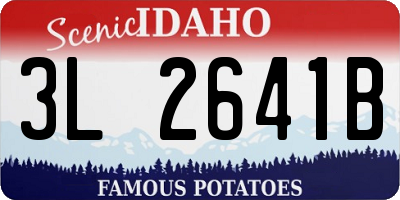 ID license plate 3L2641B
