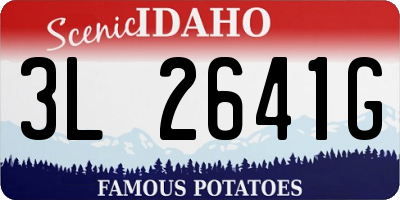 ID license plate 3L2641G