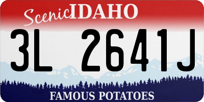 ID license plate 3L2641J