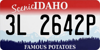 ID license plate 3L2642P