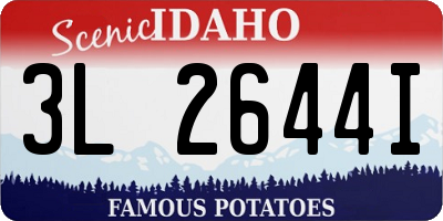 ID license plate 3L2644I