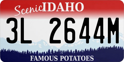 ID license plate 3L2644M