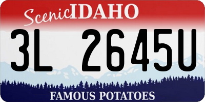 ID license plate 3L2645U