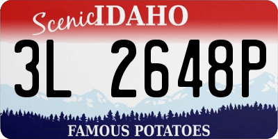 ID license plate 3L2648P