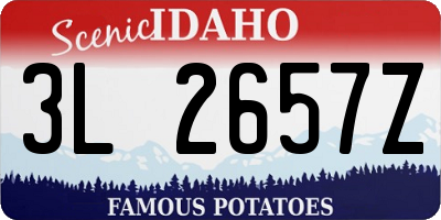 ID license plate 3L2657Z