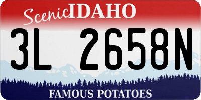 ID license plate 3L2658N