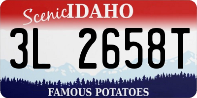ID license plate 3L2658T